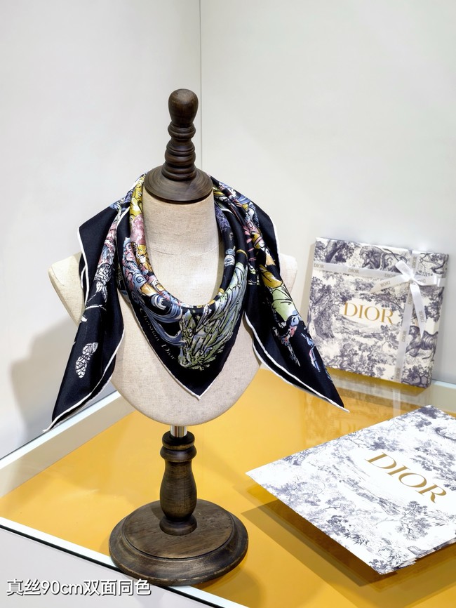 Dior Shawl Cashmere and Silk Jacquard KY091