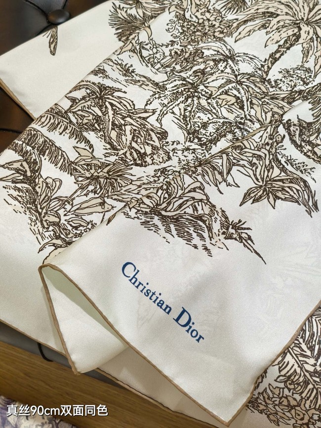 Dior Silk Twill Square Scarf KY077