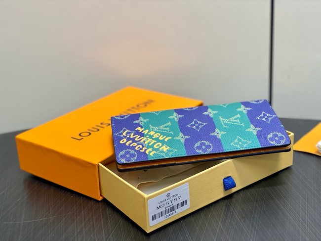 Louis Vuitton Brazza Wallet M25797 blue