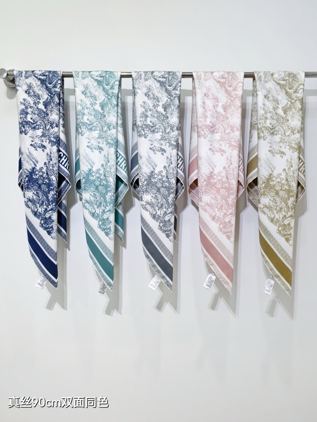 Dior 90 Square Scarf Silk Twill KY148