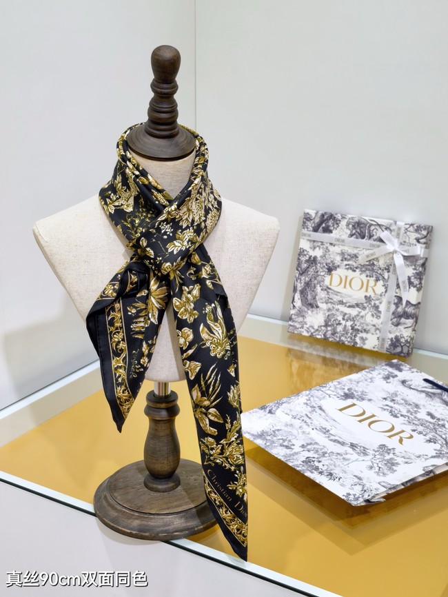 Dior 90 Square Scarf Silk Twill KY151
