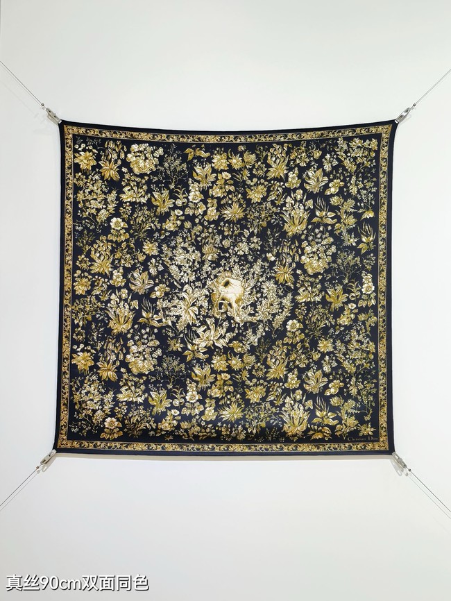 Dior 90 Square Scarf Silk Twill KY151