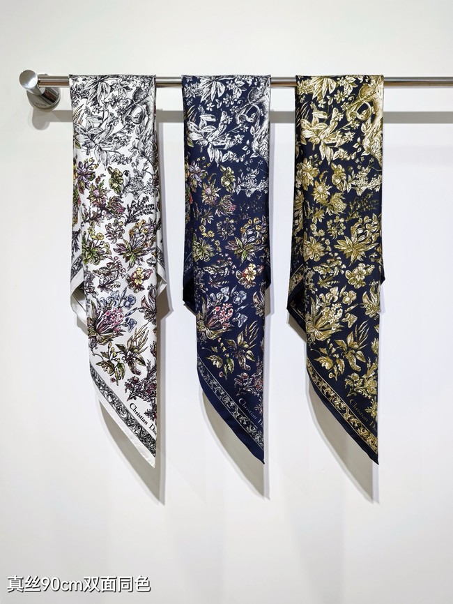 Dior 90 Square Scarf Silk Twill KY151