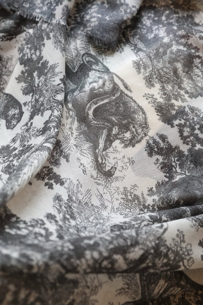 Dior Shawl Wool Silk and Cotton KY180
