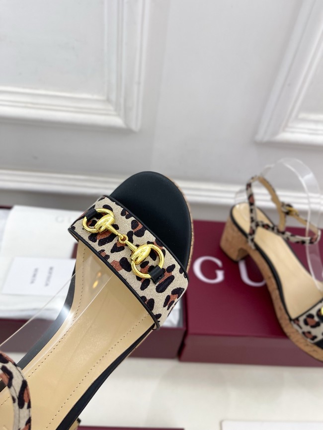 Gucci Womens Horsebit flatform sandal 45096-2