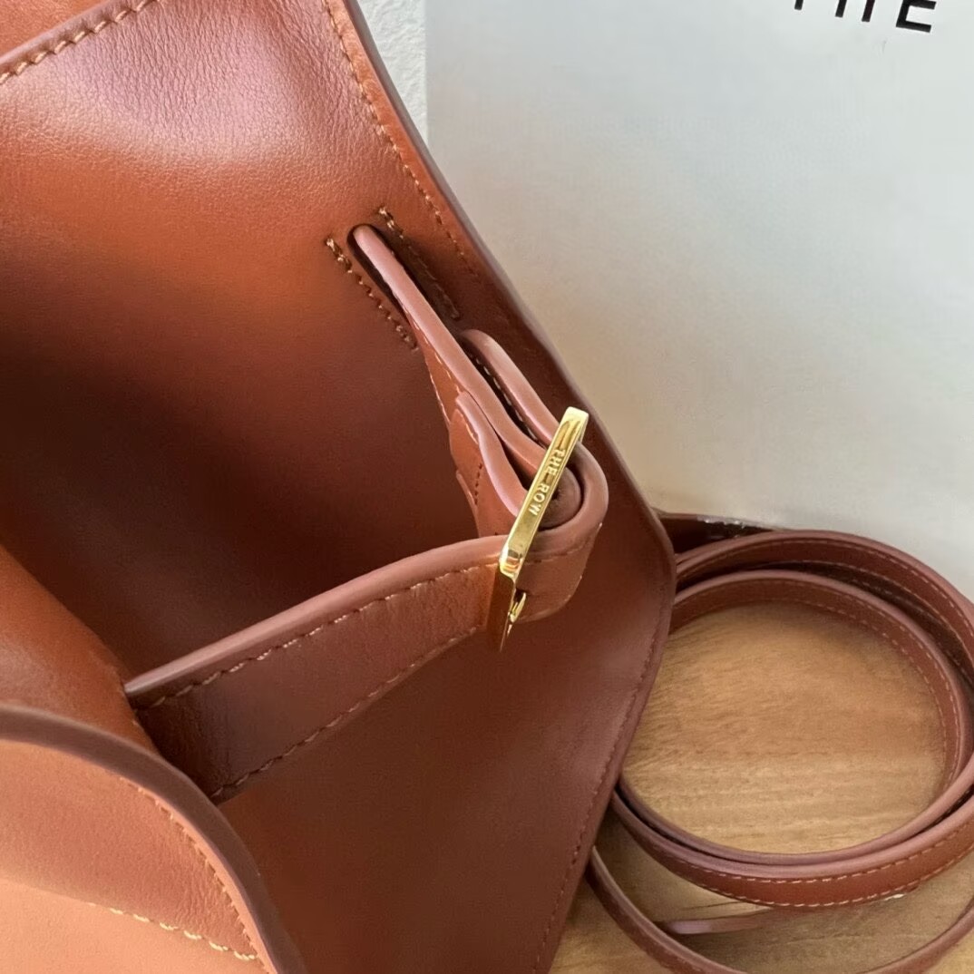 The Row Original Leather Handle Bag R70992 Brown The Row Original Leather Handle Bag R70992 Brown