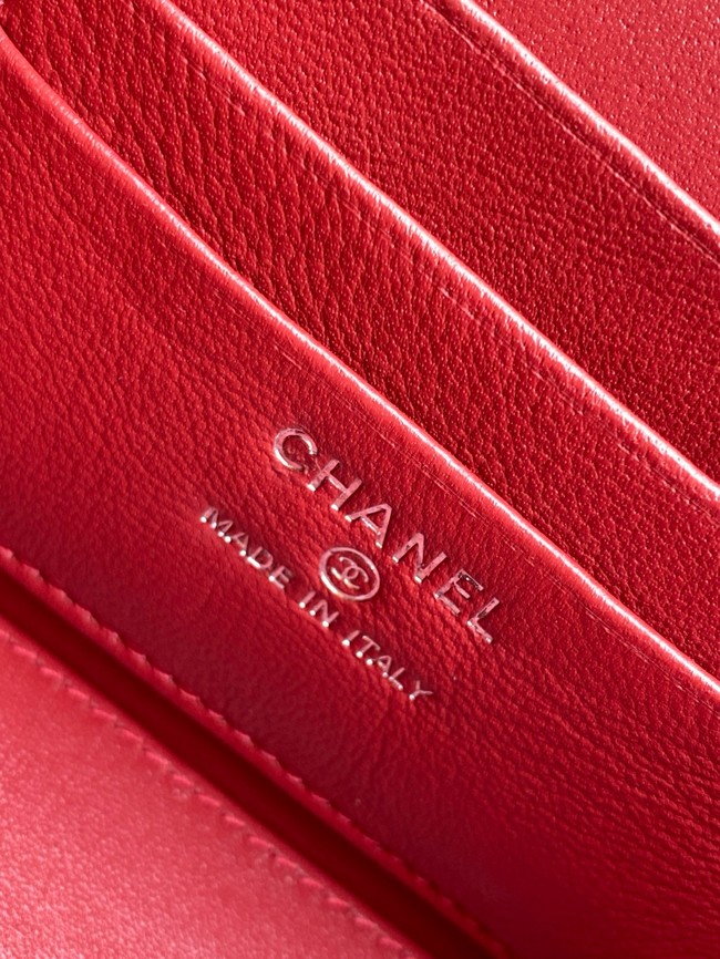 Chanel Long Vanity with chain AP4933 red