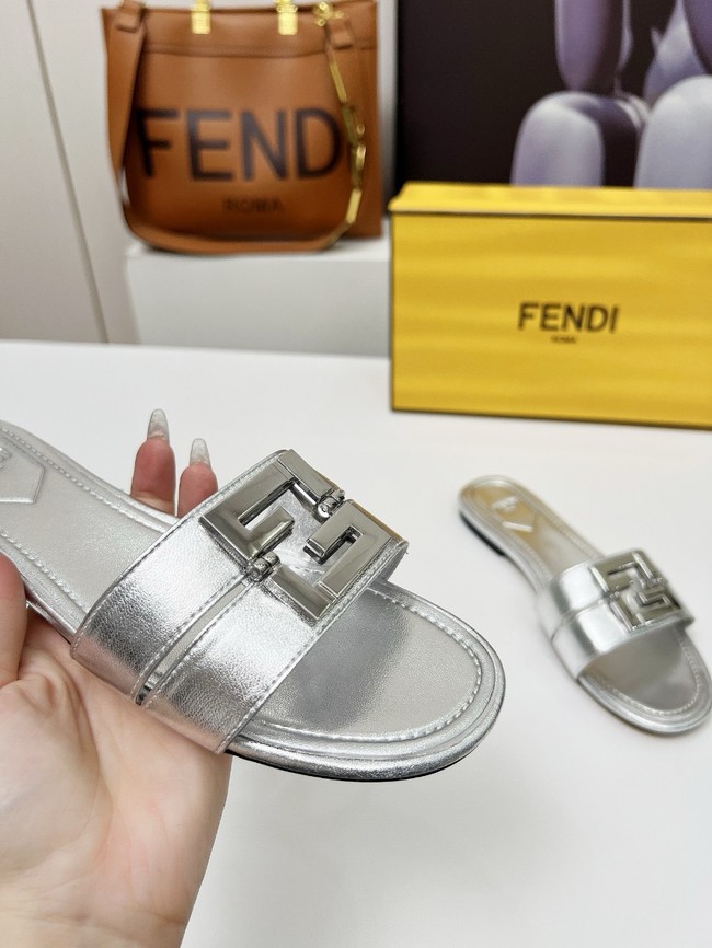 FENDI FFold leather mid-heel sandals 8R8538-4