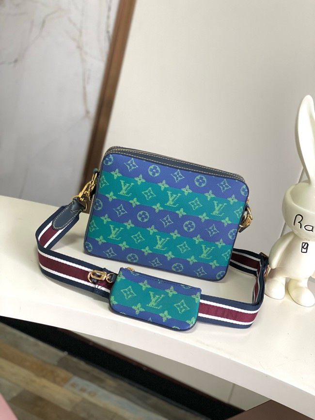 Louis Vuitton Trio Messenger M26026 Blue Stripes