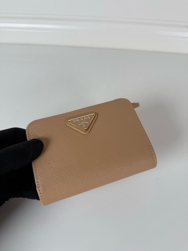 Prada Card Holder Wallet 1ML018 Apricot