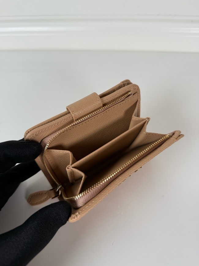 Prada Card Holder Wallet 1ML018 Apricot
