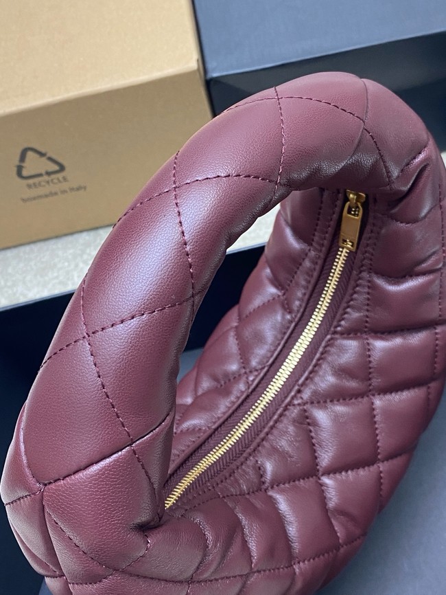 Saint Laurent ICARINO in quilted nappa 851689 ROUGE CABERNET