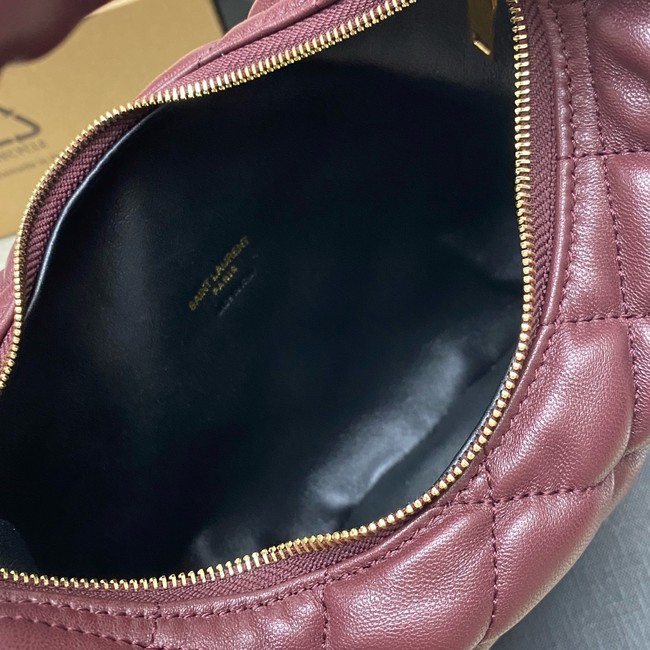 Saint Laurent ICARINO in quilted nappa 851689 ROUGE CABERNET
