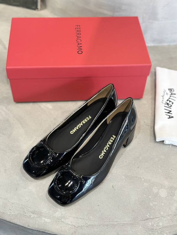 Ferragamo Shoes FMS00089 Heel 4CM