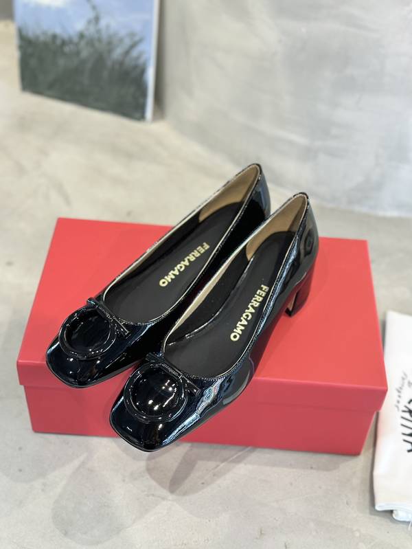 Ferragamo Shoes FMS00089 Heel 4CM