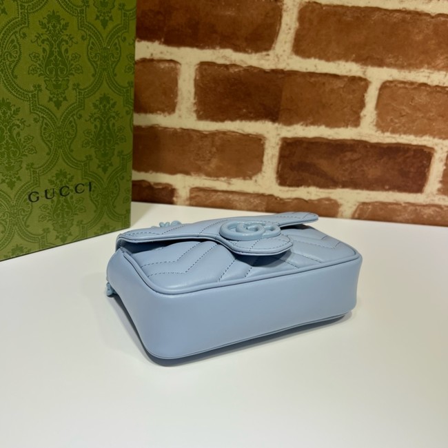 Gucci GG Marmont mini shoulder bag 699757 blue