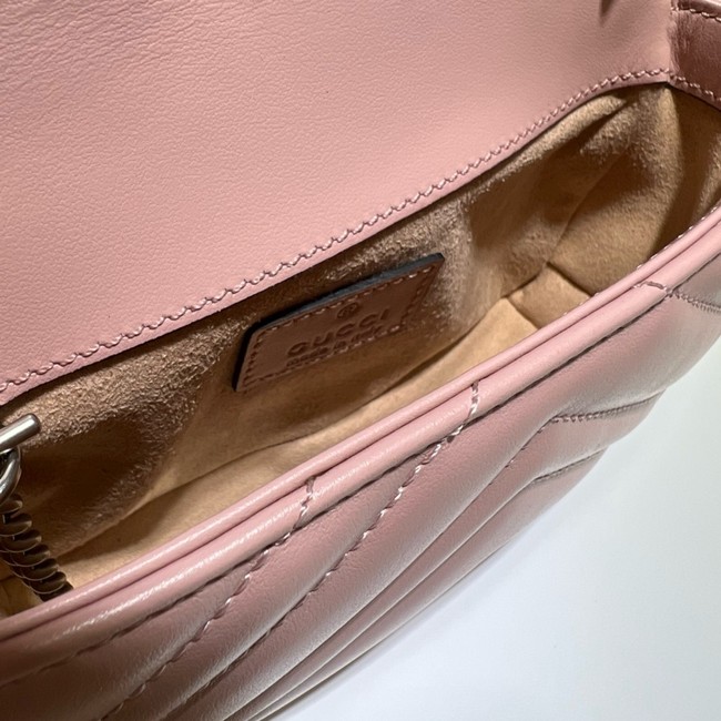 Gucci GG Marmont mini shoulder bag 699757 pink