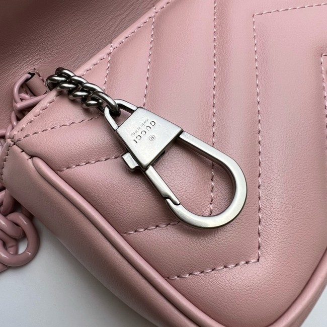 Gucci GG Marmont mini shoulder bag 699757 pink
