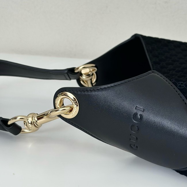Gucci GG Marmont suede shoulder bag 834981 black