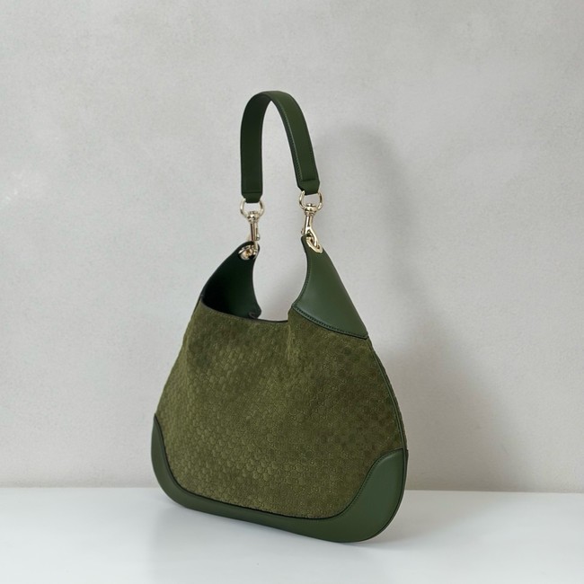 Gucci GG Marmont suede shoulder bag 834981 green