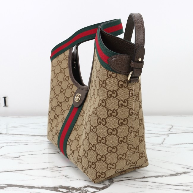 Gucci Giglio small tote bag 860845 beige and brown GG canvas