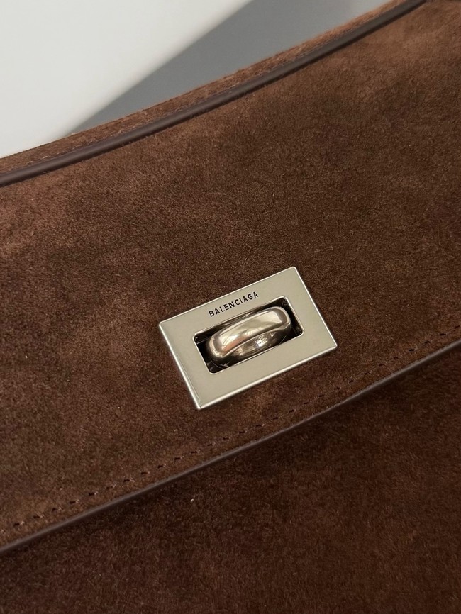 Balenciaga Rodeo Mini Handbag suede shoulder 795456 Coffee