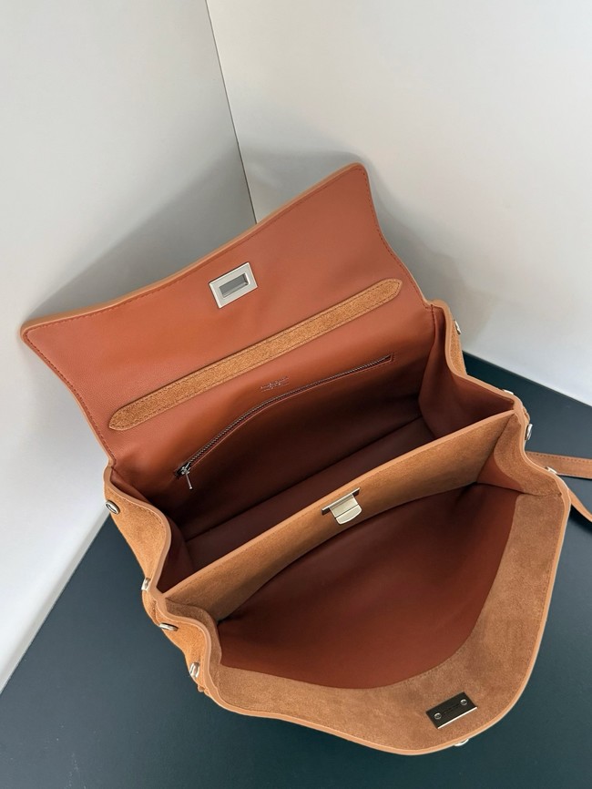 Balenciaga Rodeo Mini Handbag suede calfskin 795456 tan