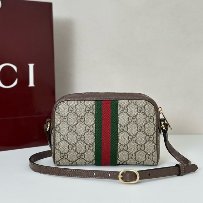Gucci GG small shoulder bag 816359 brown