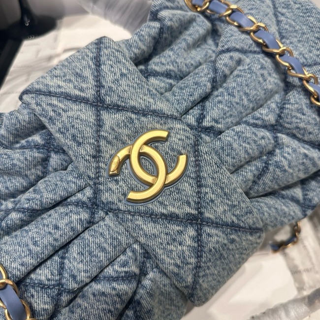 Chanel Denim Bow bag AS5851 blue