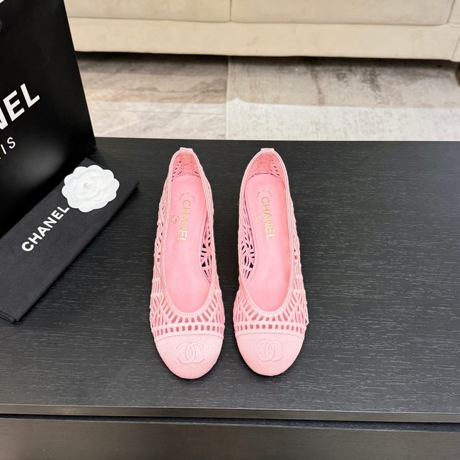 Chanel Embroidered Cotton Ballet shoes 69878-2