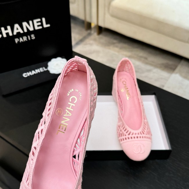 Chanel Embroidered Cotton Ballet shoes 69878-2