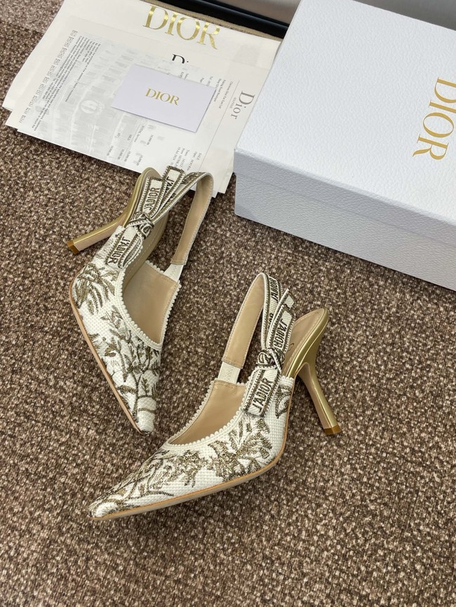 JAdior Slingback Pump Cotton Embroidered KCP867DQ-2