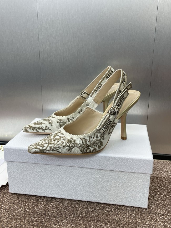 JAdior Slingback Pump Cotton Embroidered KCP867DQ-2