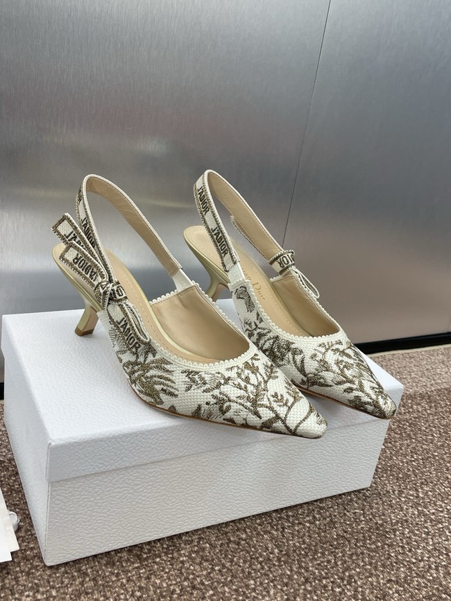JAdior Slingback Pump Cotton Embroidered KCV367DLN-2