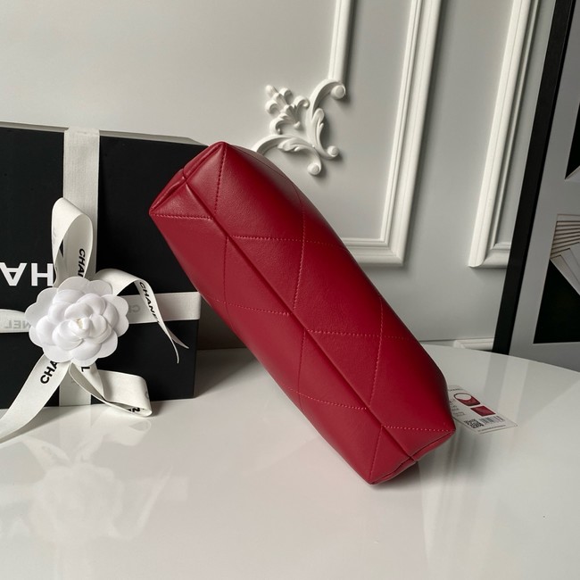 Chanel Hobo Handbag AS5837 red