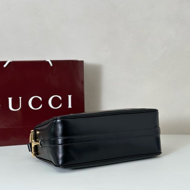 Gucci Half Horsebit large shoulder bag 862530 black