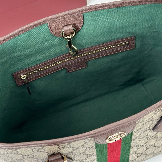 Gucci Ophidia small tote bag 836831 dark brown