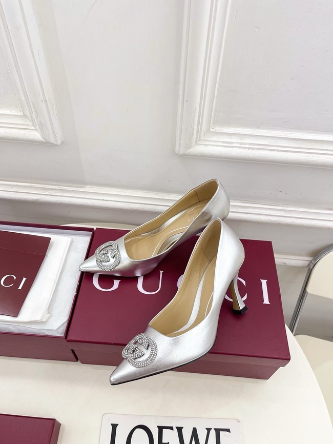 Gucci Womens pump with crystal Interlocking G 852995 -6