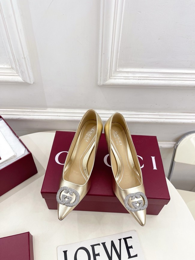Gucci Womens pump with crystal Interlocking G 852995 -7