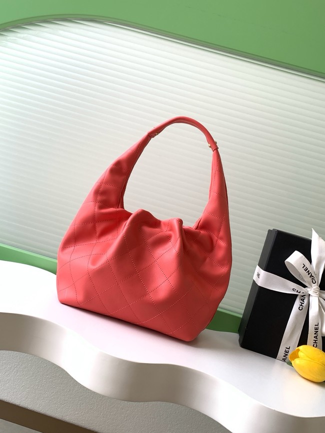 CHANEL Hobo Handbag AS5976 Coral