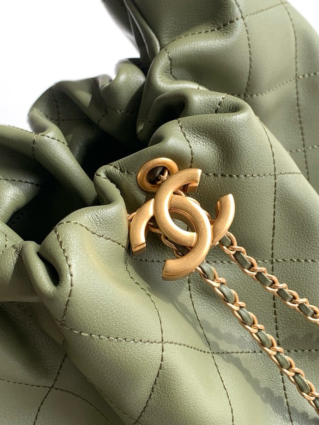CHANEL Large Hobo Bag AS5967 green