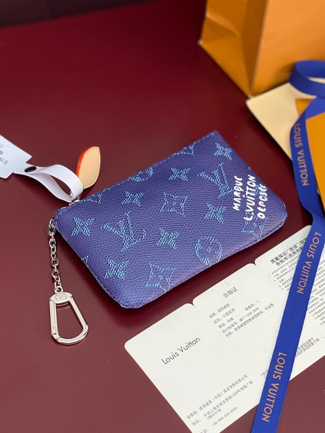 Louis Vuitton NEW Key Pouch S M27141 Ocean