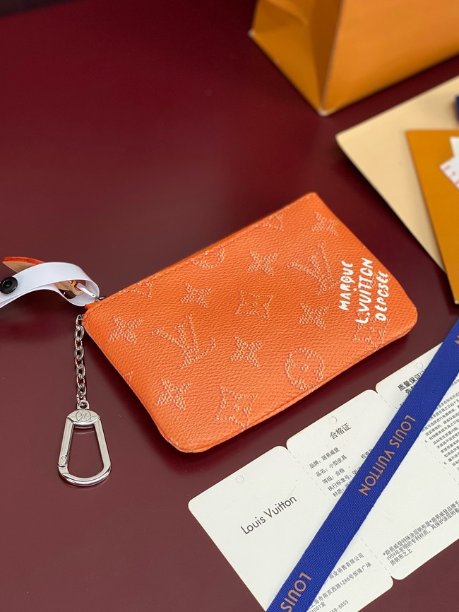 Louis Vuitton NEW Key Pouch S M27141 orange