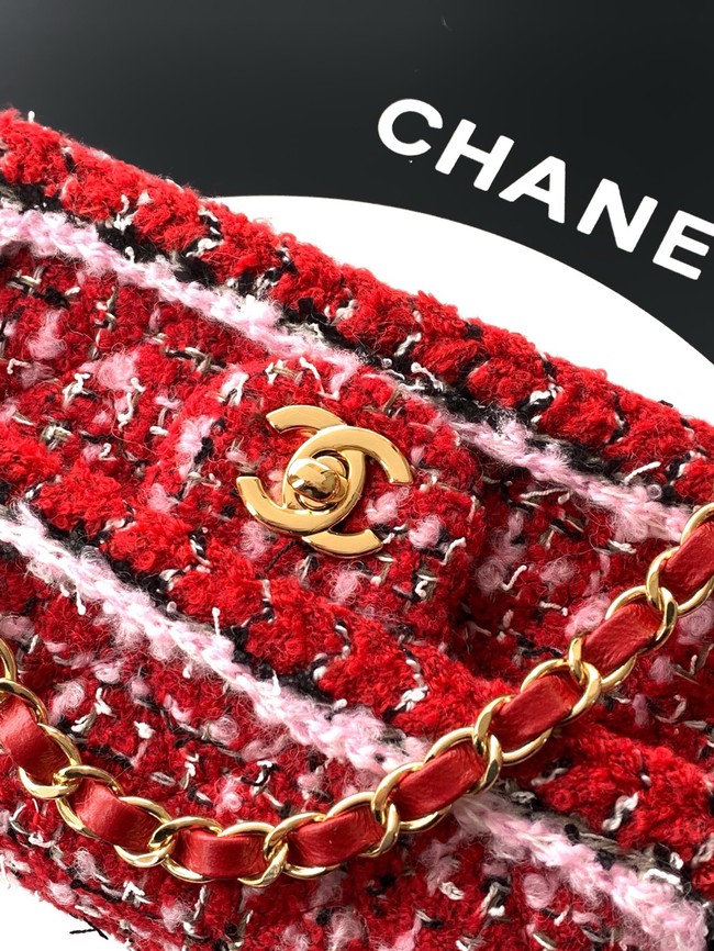 Chanel Small Classic Handbag A01113 red