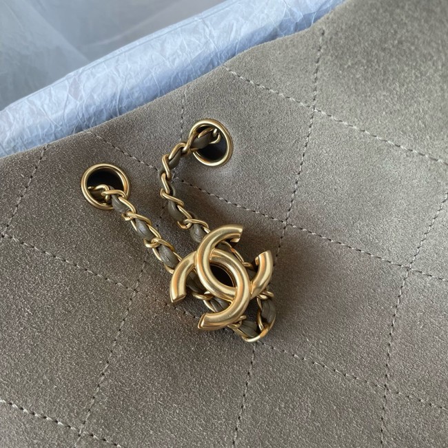 CHANEL Large Hobo Bag Suede AS5967 gary