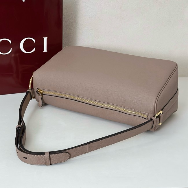Gucci Half Horsebit large shoulder bag 862530 gray