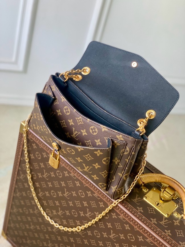 Louis Vuitton Monogram Canvas Shoulder Bag M27067 black