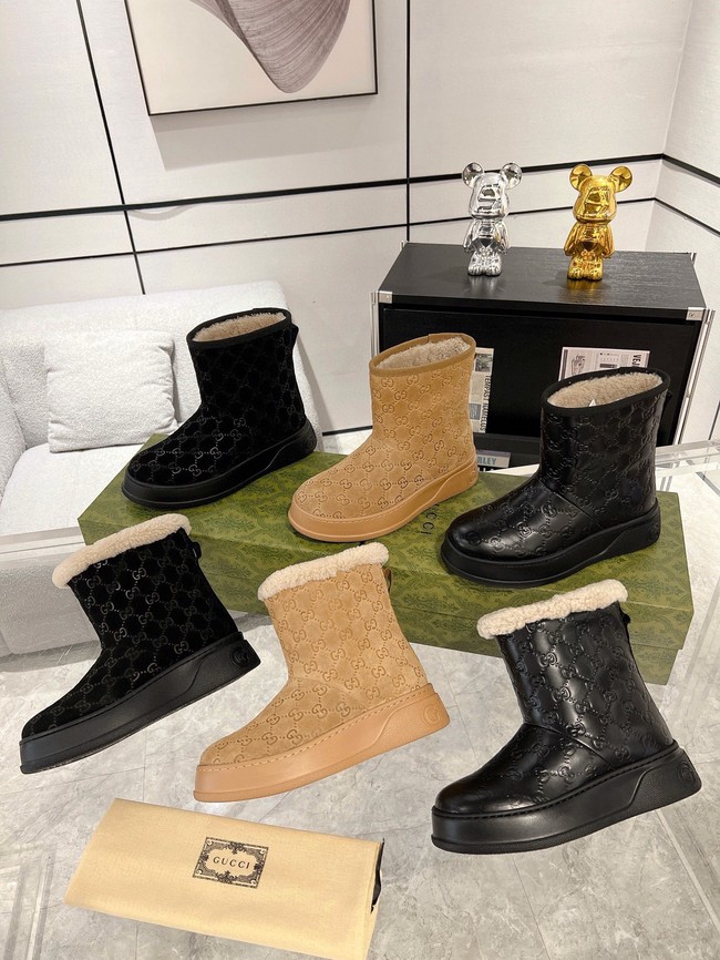 Gucci Womens boot with merino wool lining 857912-2
