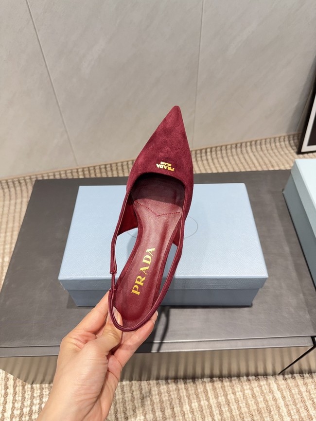 Prada leather slingback pumps 1I901M-3