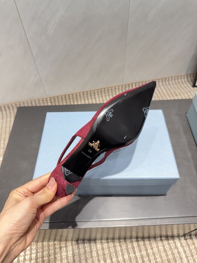 Prada leather slingback pumps 1I901M-3